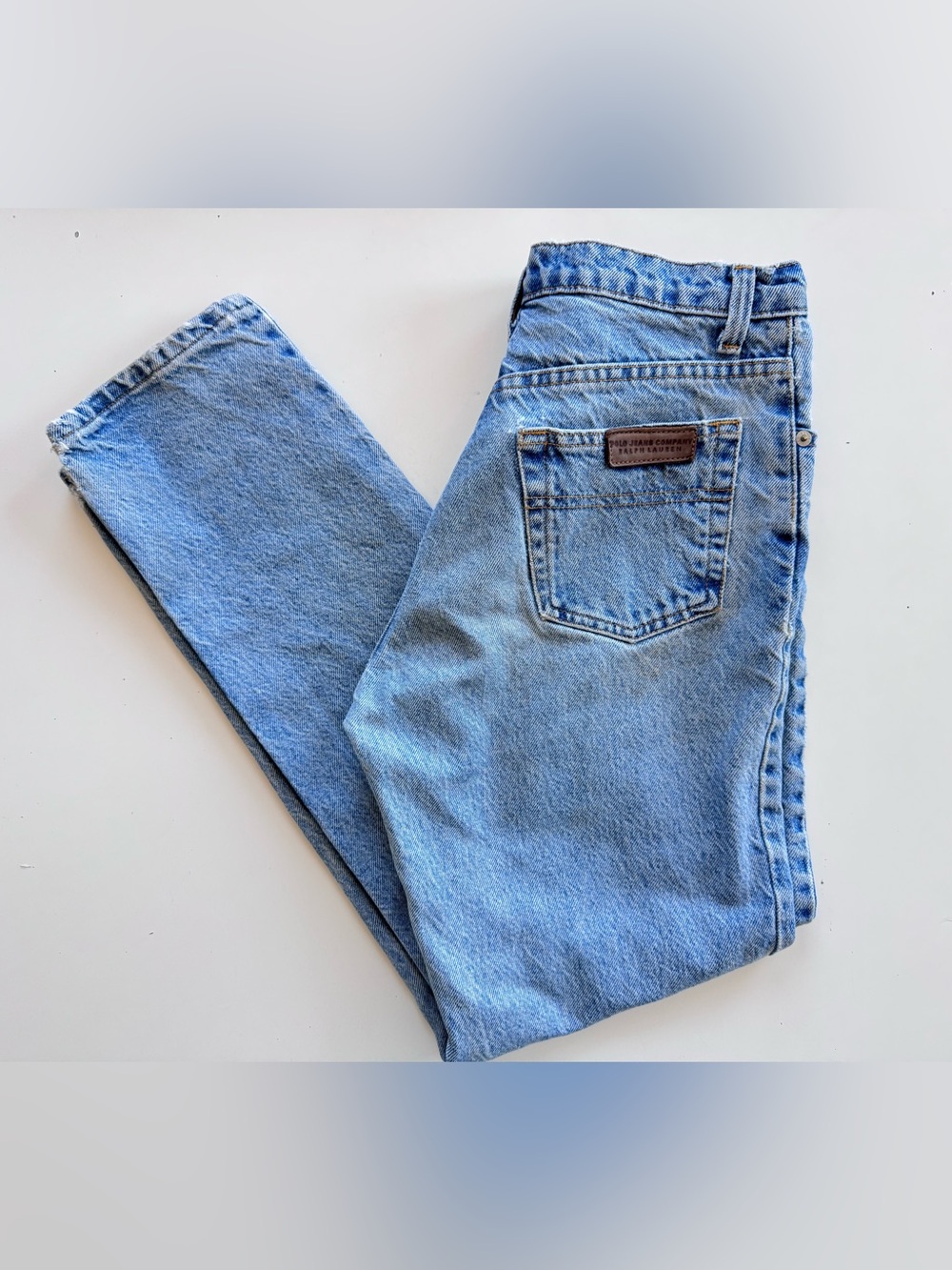 Vintage Polo Jeans Co Ralph Lauren Mom Jeans Distressed 90s Y2K